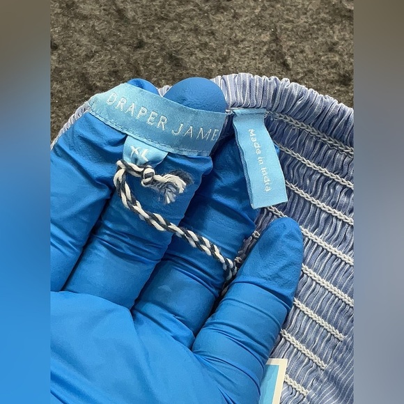 NWT Draper James Women's Blue Maddie Embroidered Babydoll Dress- Size XL - Picture 5 of 6